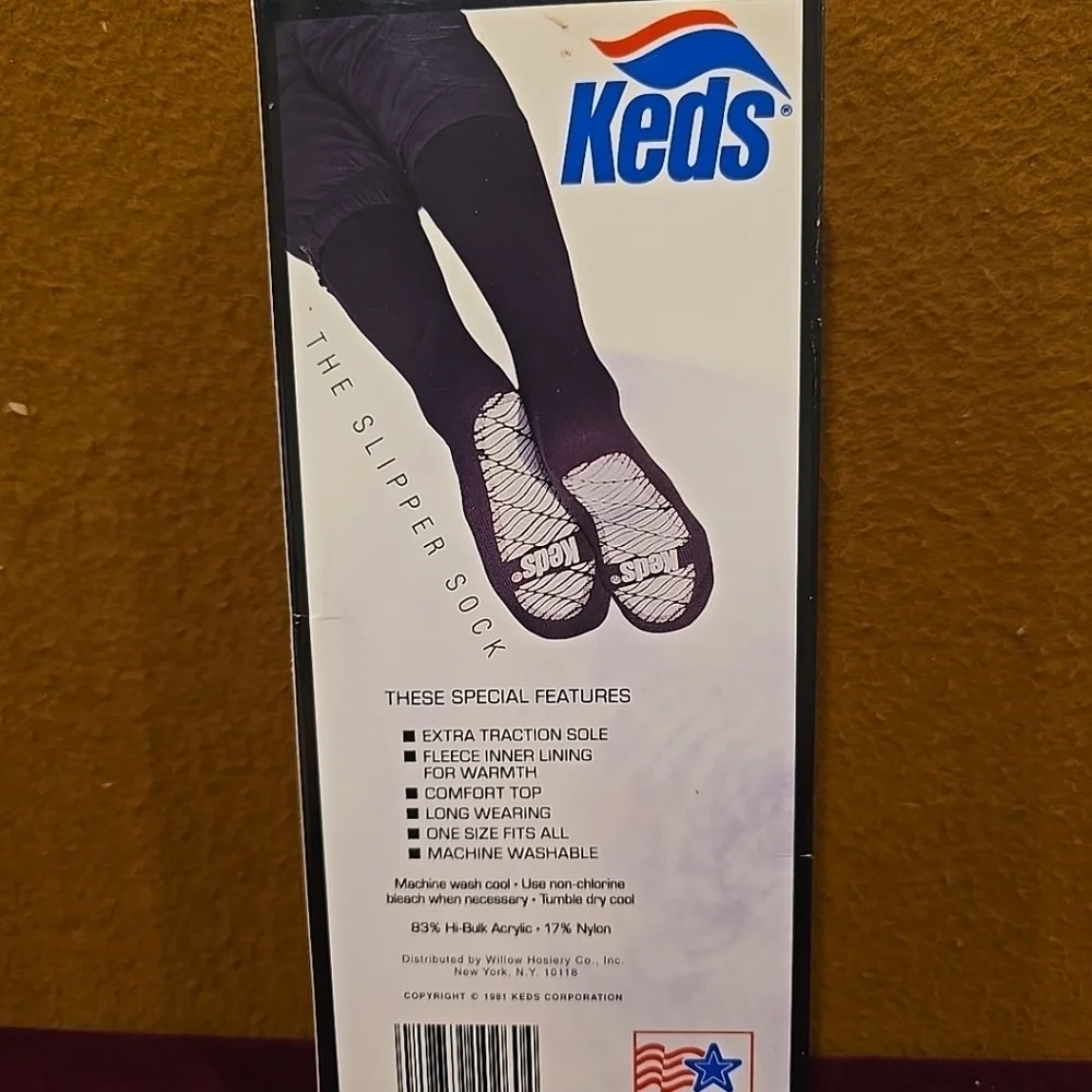 Vintage KEDS Slipper Socks 1981 NEW